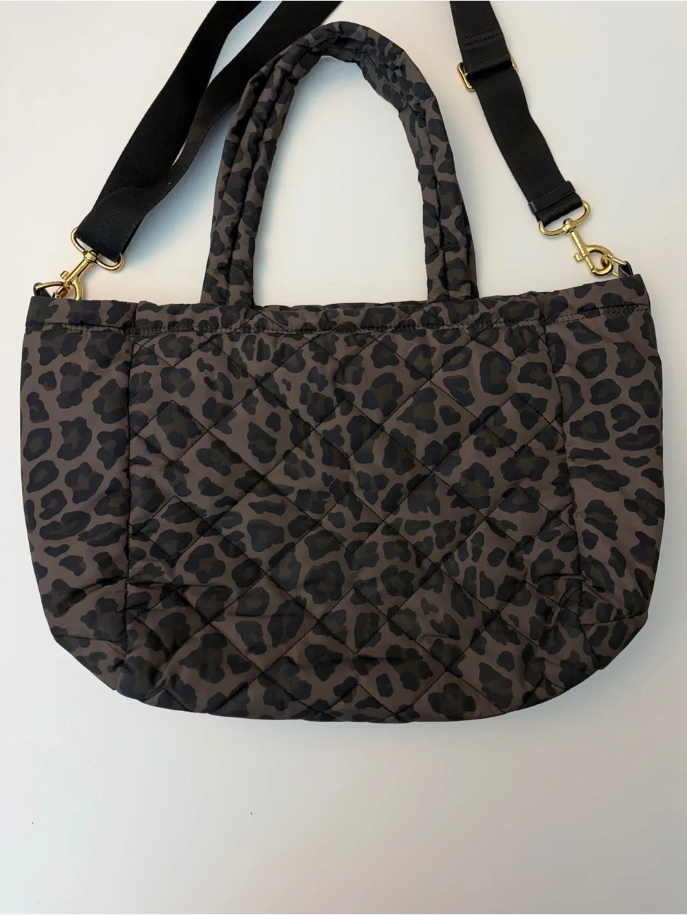 Marc Jacobs Leopard Print Quilted Diaper Bag